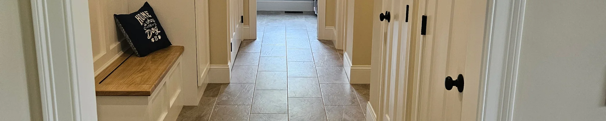 tiles installed in mudroom from Flooring Source in the Auburn, MA area